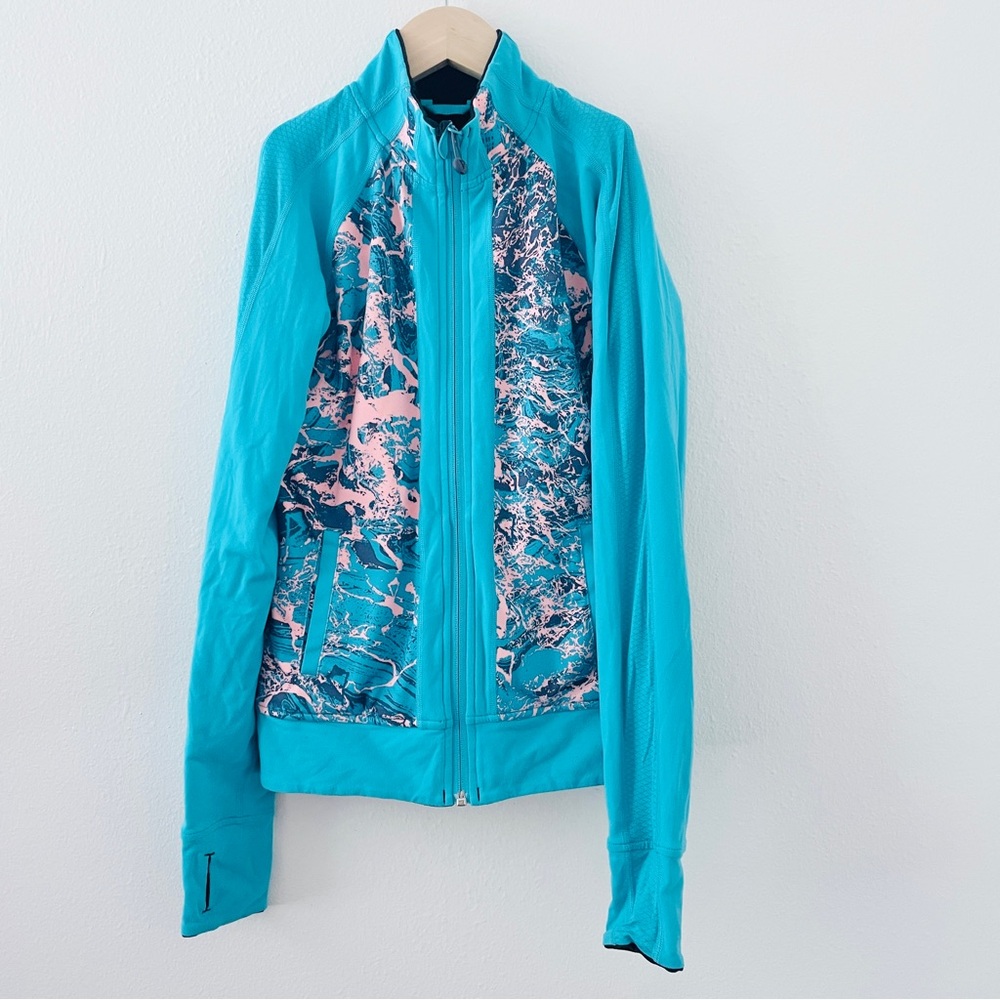 Ivivva Reverisible Blue Black Define Full Zip Jacket